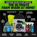 Chemical Guys Car Wash Kit 14-Pc Arsenal Builder - with Foam Blaster, Wash Bucket, Towels, Applicators, and 16 oz Soaps, Waxes, and Cleaners - Complete Car Detailing Gift Set, Works with Garden Hose - Image 8