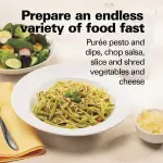 Hamilton Beach Food Processor & Vegetable Chopper for Slicing, Shredding, Mincing, and Puree, 8 Cup, Black - Image 8