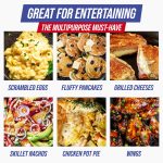 Blue Diamond 7QT 5-in-1 Extra Large Electric Skillet, Healthy Ceramic Nonstick Interior, Non-Toxic PFAS-Free, Temperature Control, Stay Cool Handles, Easy Clean, Graphite - Image 6