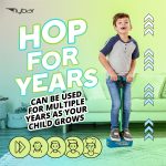 Flybar My First Foam Pogo Jumper for Kids Fun and Safe Pogo Stick, Durable Foam and Bungee Jumper for Ages 3 and up Toddler Toys, Supports up to 250lbs (Blue) - Image 2