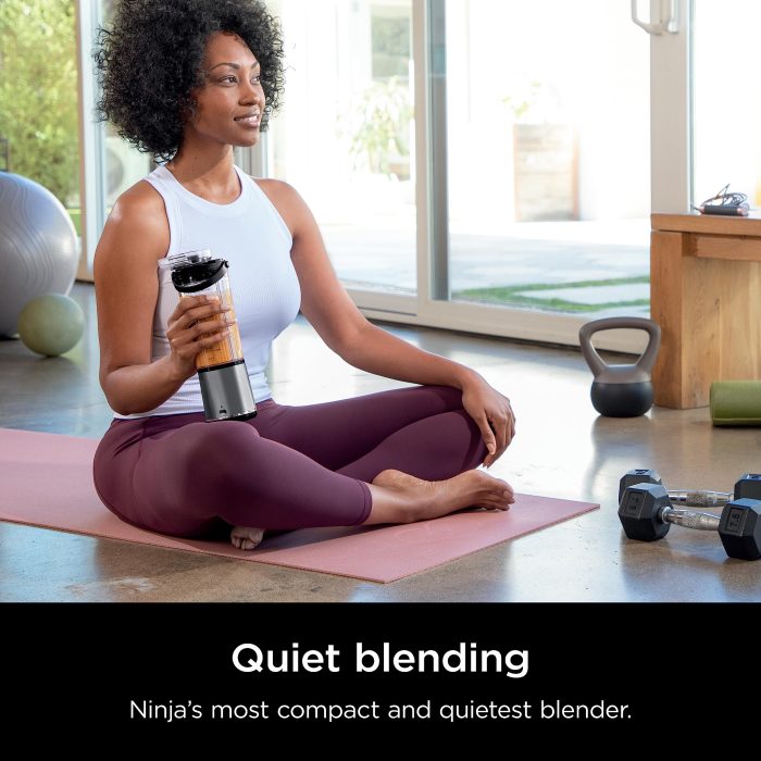 Ninja BC151BK Blast Portable Blender, Cordless, 18oz. Vessel, Personal Blender-for Shakes & Smoothies, BPA Free, Leakproof-Lid & Sip Spout, USB-C Rechargeable, Dishwasher Safe Parts, Black - Image 7