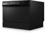 COMFEE’ Countertop Dishwasher, Energy Star Portable Dishwasher, 6 Place Settings & 8 Washing Programs, Speed, Baby-Care, ECO& Glass, Dish Washer for Dorm, RV& Apartment, Black - Image 2