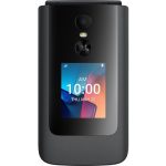 TCL FLIP 4 5G (T440W) | 2/32GB | 5G Volte Flip Phone | for T-Mobile | KaiOS, Large Buttons, HD Voice | Stone Gray (Renewed)