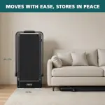 Smug Compact Armless Treadmill, Space Saving Design for Home & Office, Quiet Under Desk Walking Pad, 200 Lbs Capacity 3 in 1 Portable Walking Treadmill - Image 10