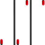 2 PCS Brake Caliper Hanger Hooks with Red Rubber Tips,Auto Brake Caliper Compression Tool,Automotive Tool for Braking,Axle,Bearing,Suspension Work,Car Tools Gifts for Men,Dad (Black)