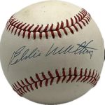 Eddie Matthews Autograph Signed Braves Offical Major Leage Ball BAS Authentic - Autographed Baseballs
