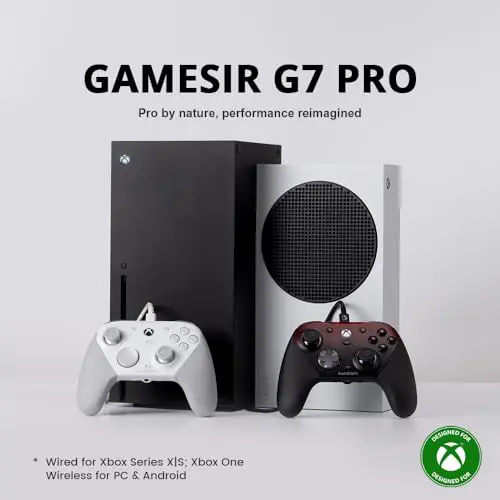 GameSir G7 Pro Wired Controller for Xbox Series X|S, Xbox One, Wireless Gamepad for PC&Android with TMR Sticks, Hall Effect Analog Triggers, 1000Hz Polling Rate, 3.5mm Audio Jack - Black - Image 2