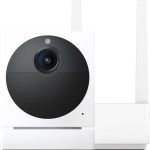 Wyze Cam Outdoor Starter Bundle v2 (1 Camera + Base Station) - 1080p HD Wireless Home Security Camera, Battery-Powered, IP65 Rated, Color Night Vision, 2-Way Audio, Works w/Alexa & Google (Renewed)