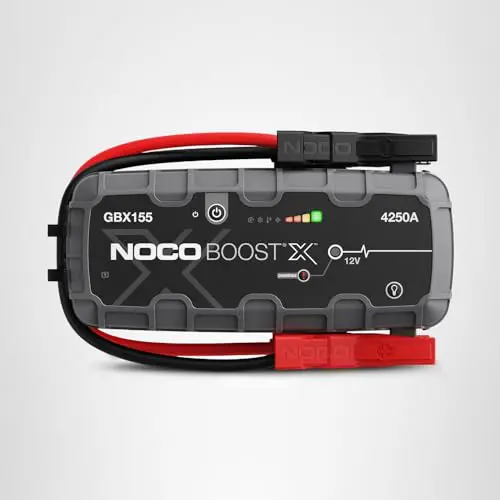 NOCO Boost X GBX155: 4250A UltraSafe Jump Starter – 12V Lithium Battery Booster Pack, Portable Jump Box, Power Bank & Jumper Cables - for 10.0L Gas and 8.0L Diesel Engines - Image 2