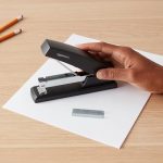 Amazon Basics Stapler with 1000 Staples, Office Stapler, 25 Sheet Capacity, Non-Slip, Black - Image 2