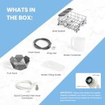 COMFEE' Countertop Dishwasher, Portable Dishwasher with 6L Built-in Water Tank, Mini Dishwasher with More Space Inside, 7 Programs, UV Hygiene& Auto Door Open, for Apartments, Dorms& RVs, White - Image 4