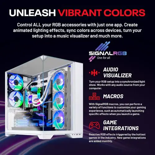 Skytech Gaming O11 Vision Gaming PC, AMD Ryzen 7 9800X3D 4.7GHz, NVIDIA RTX 5090 32GB, X870 Board, 2TB Gen4 NVMe SSD, 32GB DDR5 RAM 6000, 1000W Gold ATX 3 PSU, 360 ARGB AIO, Wi-Fi, Win 11, Desktop - Image 9