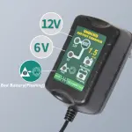 6V 12V Battery Charger 1.5A Automatic Battery maintainer trickle Battery Charger Smart Float Charger for auto car Motorcycle Lawn Mower Boat Motorcycle Snowmobile - Image 3