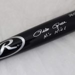 Pete Rose Autographed Black R.a.w.l.i.n.g.s Baseball Bat "Hit King" PR Holo Stock #177048