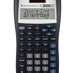 Texas Instruments TI-30XIIS Scientific Calculator, Black with Blue Accents (30XIIS/TBL/1L1/BK)