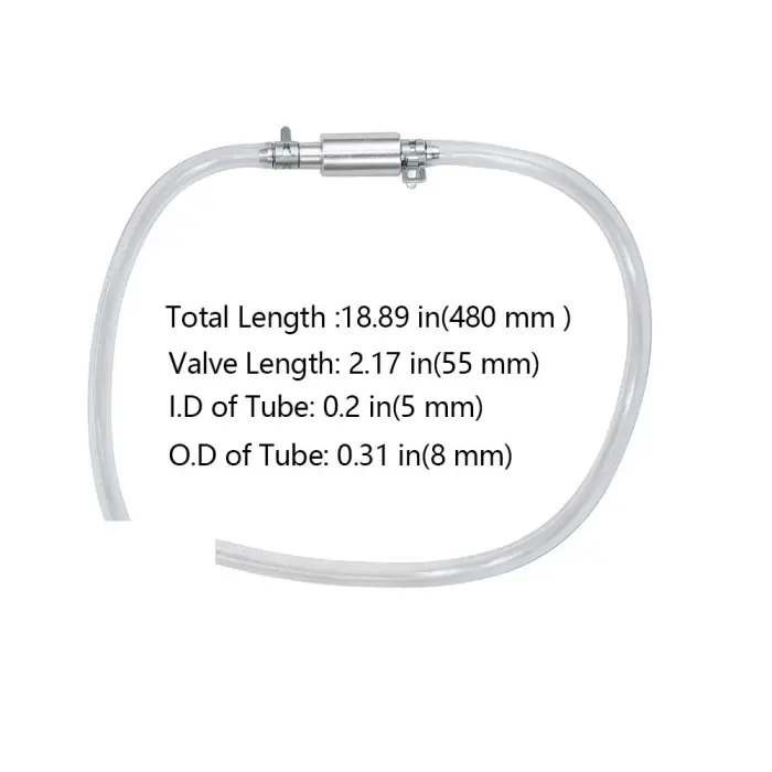 vbaxy Brake Bleeder Hose- One Way Check Valve Tube Bleeding Tool Kit for Motorcycle Clutch - Image 3