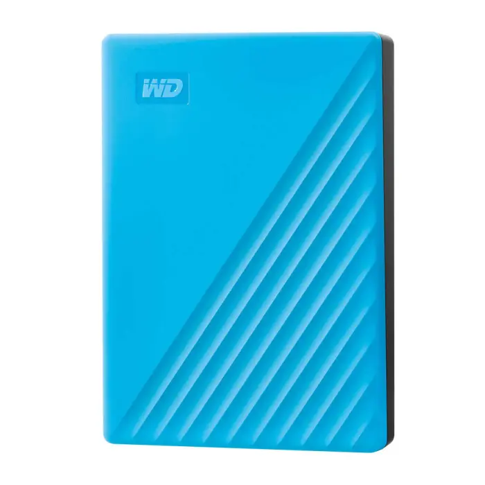 WD 4TB My Passport, Portable External Hard Drive, Blue, backup software with defense against ransomware, and password protection, USB 3.1/USB 3.0 compatible - WDBPKJ0040BBL-WESN - Image 1