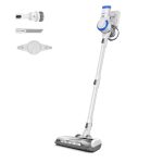Tineco A10 Essentials Cordless Stick Vacuum Cleaner, Lightweight and Quiet,LED Headlights, Powerful Handheld Vacuum for Hard Floor Carpet with Attachments, Wall-Mounted Dock (Renewed)