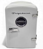 Frigidaire 6 Can/4L Mini Personal Retro Fridge Cooler EFMIS229-Moonbeam, Includes Home and 12V Car Cord, 4-liter capacity chills six 12 oz. soda cans (V2 model) (Renewed)