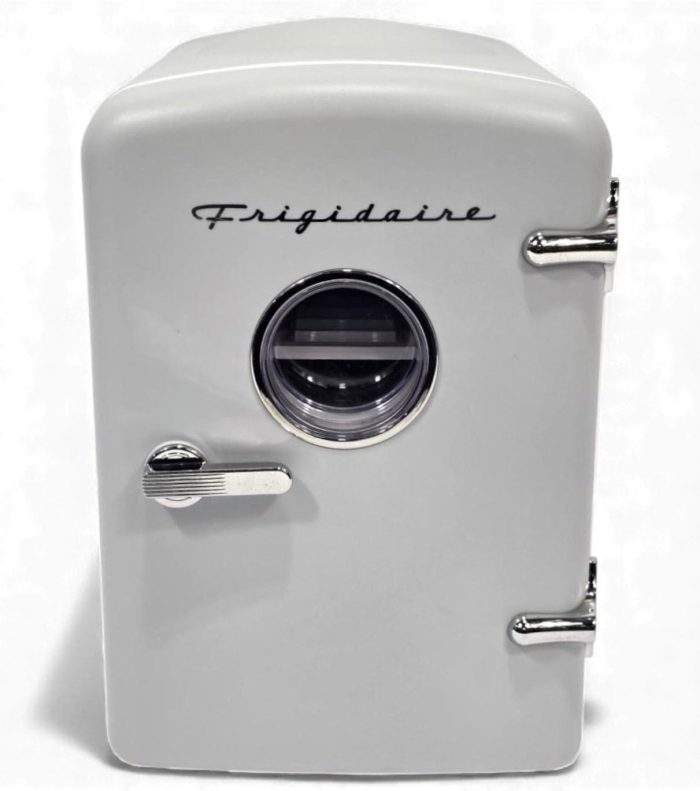 51P40OAf0zL Frigidaire 6 Can/4L Mini Personal Retro Fridge Cooler EFMIS229-Moonbeam, Includes Home and 12V Car Cord, 4-liter capacity chills six 12 oz. soda cans (V2 model) (Renewed) - Image 1