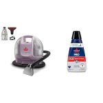 BISSELL Little Green Mini Portable Carpet and Upholstery Deep Cleaner, Limited Edition Color Dusk Pink, 4075L Professional Spot and Stain + Oxy Portable Machine Formula