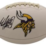 Adrian Peterson Autographed/Signed Minnesota Vikings Logo Football BAS 25089 - Autographed Footballs