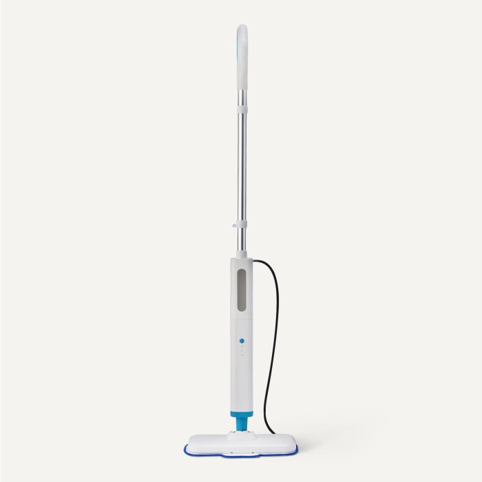 Amazon Basics Steam Mop for Hard Floor Cleaning with 20-Foot Cord, 3 Washable Pads, White - Image 2