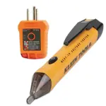 Klein Tools 80025 Outlet Tester Kit with GFCI Tester and Non-Contact Voltage Test Pen, 2-Piece