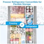 Midea MERC05C4BAWW Chest Freezer, 5.1 Cubic Feet Freezer With Removable Basket, Interior LED Light, Adjustable Temperature, For Kitchen Apartment Office, White - Image 9