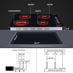 ThermoMate 30 Inch Electric Cooktop 4 Burners ETL Certified, Knob Control Built-in Radiant Electric Stove Top, Schott Glass Panel, 7300W, 9 Heating Level, Chlid Lock & Timer, 240V - Image 3