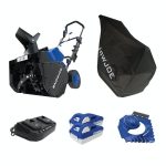 Snow Joe 24V-X2-SB18-TV1 | 48-Volt IONMAX Snow Blower Bundle | W/ 2 x 4.0-Ah Batteries, Dual Port Charger, Cover, & Ice Dozer (Renewed)