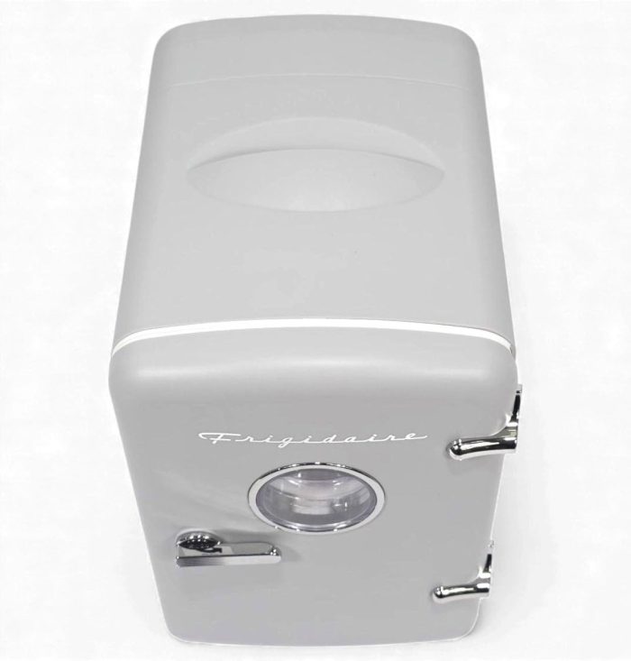 Frigidaire 6 Can/4L Mini Personal Retro Fridge Cooler EFMIS229-Moonbeam, Includes Home and 12V Car Cord, 4-liter capacity chills six 12 oz. soda cans (V2 model) (Renewed) - Image 4