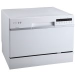 EdgeStar DWP62WH 6 Place Setting Portable Countertop Dishwasher - White