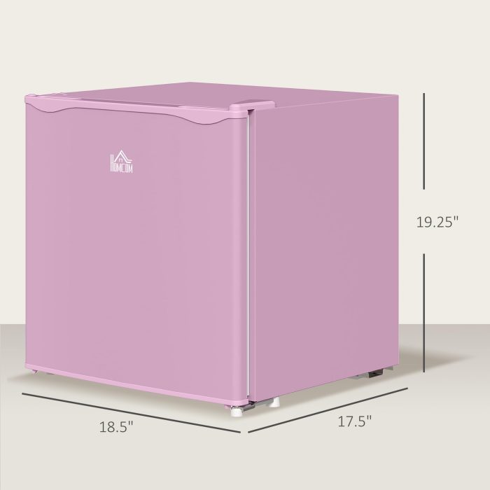 HOMCOM Mini Freezer Countertop, 1.1 Cu.Ft Compact Upright Freezer with Removable Shelves, Reversible Door for Home, Dorm, Apartment and Office, Pink - Image 4