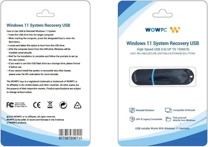 Lenovo IdeaPad 15.6 inch Laptop Computer with Microsoft 365 Home and Business • 8GB RAM • 256GB PCIe SSD • Intel Core • Wi-Fi 6 • 11HR Battery • 1TB Cloud Storage • Win 11 • WOWPC Recovery USB - Image 8