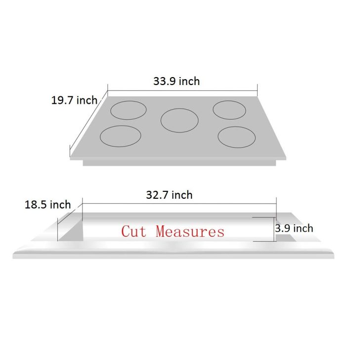 Deli-kit® 34 inch Gas Cooktop Dual Fuel Sealed 5 Burners Stainless Steel Gas Cooktop Drop-In Gas Hob DK258-A01 Gas Cooker - Image 5