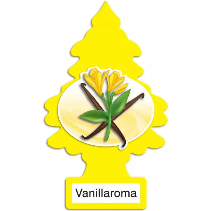 LITTLE TREES Car Air Freshener | Hanging Paper Tree for Home or Car | Vanillaroma | 3 Pack - Image 1