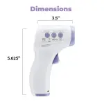 HoMedics Non-Contact Infrared Forehead Thermometer, Clinically Proven Fast Accurate Results, High-Fever Alert with 4-in-1 Readings - Image 2