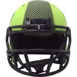 Unsigned S.e.a.t.t.l.e Seahawks Rave Green Speed Mini Helmet Stock #238327 - Image 3
