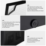 Kismile 3.5 Cubic Feet Chest Freezer with 2 Removable Baskets Free Standing Top Open Door Compact Deep Freezer with Adjustable Temperature for Home/Kitchen/Office/Bar (3.5 Cubic Feet, Black) - Image 4