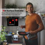 ThermoMate 30 Inch Electric Cooktop 4 Burners ETL Certified, Knob Control Built-in Radiant Electric Stove Top, Schott Glass Panel, 7300W, 9 Heating Level, Chlid Lock & Timer, 240V - Image 6