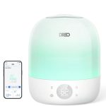DREO Humidifier 409S, Humidifiers for Bedroom Baby, Ultra Quiet 28dB & 3L Top Fill Cool Mist Humidifier for Nursery, Smart Air humidifier for Plants, 1500+ RGB Night Light & Sleep Routine Trainer (Renewed)