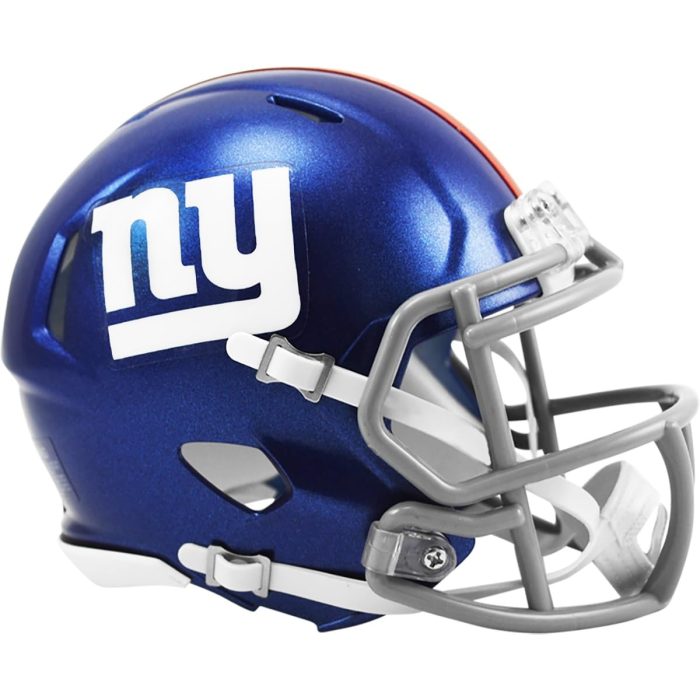 612gh-iSKjL New York Giants Current Riddell Speed Mini Football Helmet - New in Riddell Box - Image 1