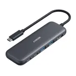 Anker USB C Hub, 5-in-1 USBC to HDMI Splitter with 4K Display, 1 x Powered USB-C 5Gbps & 2×Powered USB-A 3.0 5Gbps Data Ports for MacBook Pro, MacBook Air, Dell and More