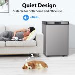 LifePlus Chest Freezer, 4.2 Cubic Feet Small Deep Freezers Top Door with Removable Basket, 7 Temperature Control Energy Saving, Compact Freezer for Home Kitchen Office Dorm Apartment Indoor Use, Grey - Image 5