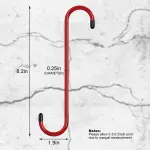 Bac-kitchen 2 Pcs Brake Caliper Hangers Brake Caliper Hooks with Rubber Tips Automotive Tool for Braking, Bearing, Axle and Suspension Work (2pcs red) - Image 7