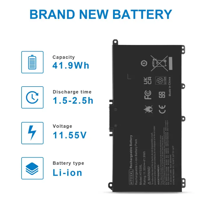 HT03XL L11119-855 Laptop Battery for HP Pavilion 15-DA 15-DB 15-DW 15-DY 14-CE 14-CF 14-DF 17-by 17-CA Series, 14M-DH0003DX 14M-DH1003DX 15T-DA000 15T-CS200 LPD1071 15-DB0004DX 15-CW1XXX 15T-CS300 - Image 7