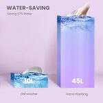 COMFEE’ Countertop Dishwasher, Energy Star Portable Dishwasher, 6 Place Settings & 8 Washing Programs, Speed, Baby-Care, ECO& Glass, Dish Washer for Dorm, RV& Apartment, Black - Image 5