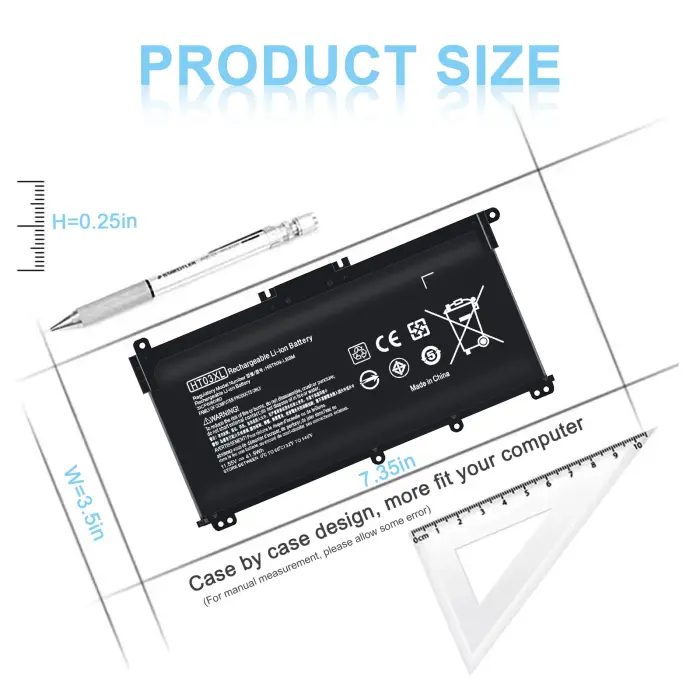 TSKYBEAR HTO3XL Laptop L11119-855 HT03XL Battery Compatible with HP Pavilion 14 15 17 15-CS 15-DA 15-DB Series 15-DA0012DX 14-CE0068ST 15-CS3073CL 15-CS3153CL 15-CS2064ST 15-DA0014DX HT03041XL - Image 7