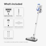 Tineco A10 Essentials Cordless Stick Vacuum Cleaner, Lightweight and Quiet,LED Headlights, Powerful Handheld Vacuum for Hard Floor Carpet with Attachments, Wall-Mounted Dock (Renewed) - Image 2